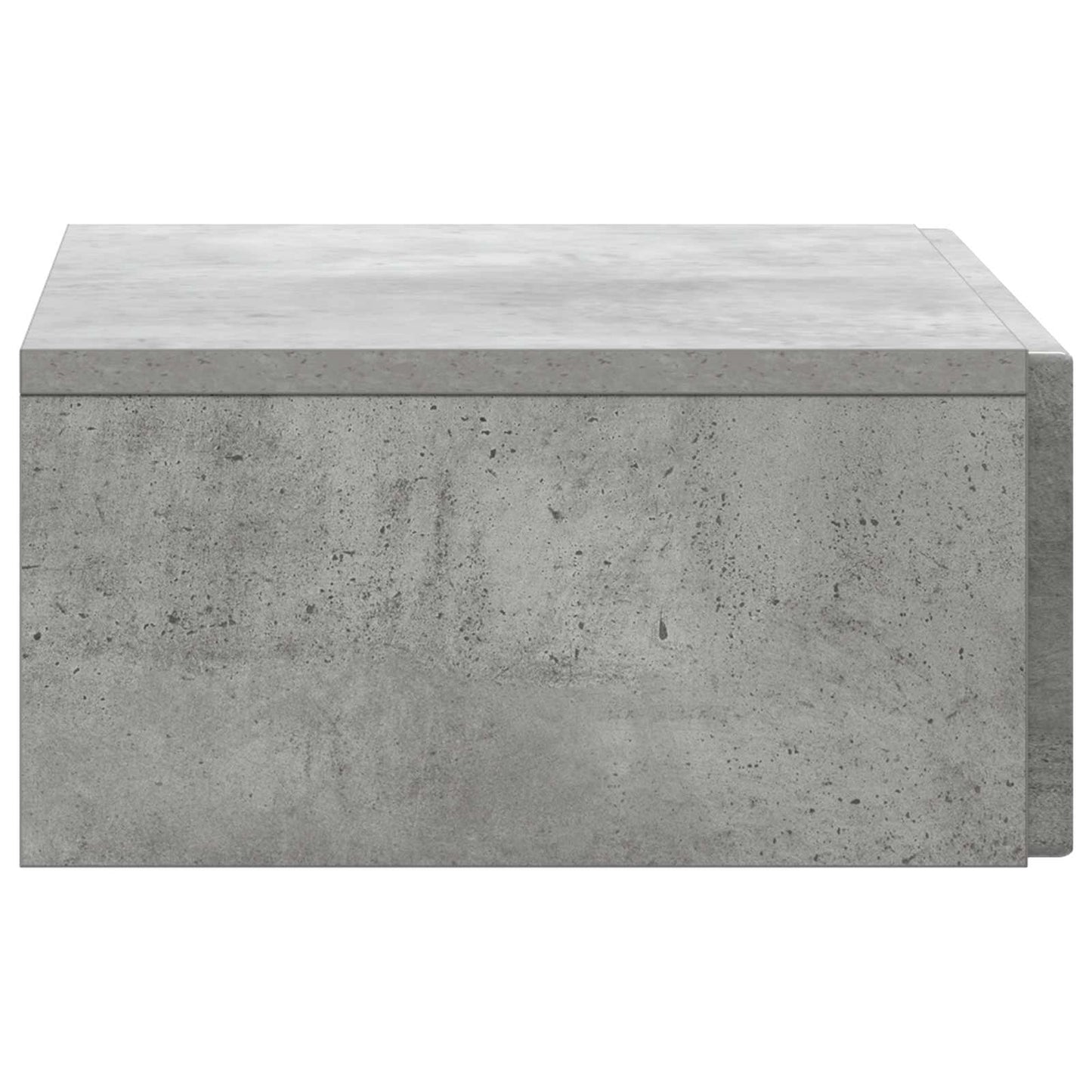 vidaXL Wall-Mounted Side Table Concrete Grey 59 x 34.5 x 17 cm