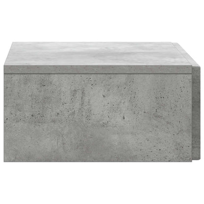 vidaXL Wall-Mounted Side Table Concrete Grey 59 x 34.5 x 17 cm
