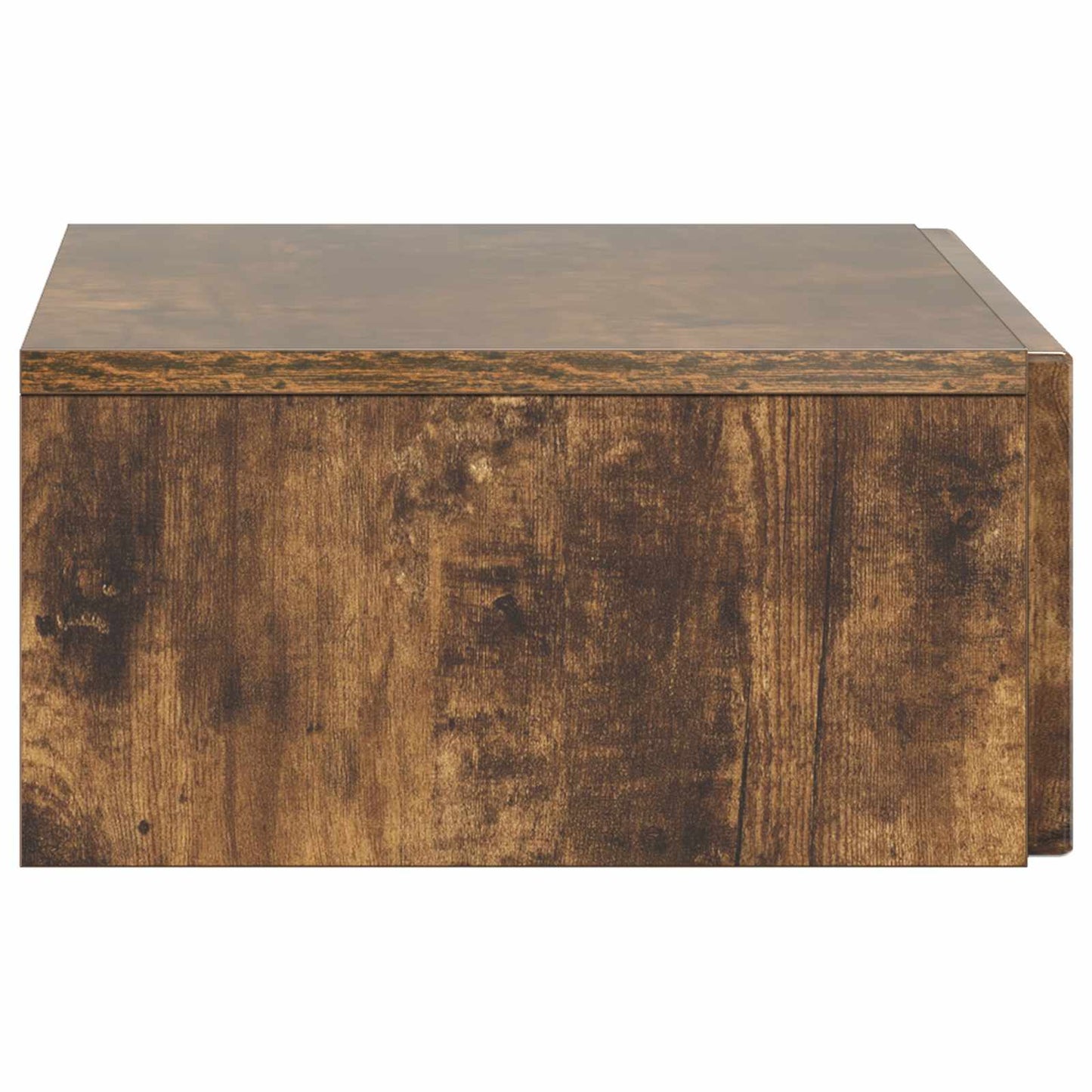 vidaXL Wall-Mounted Side Table Smoked Oak 59 x 34.5 x 17 cm