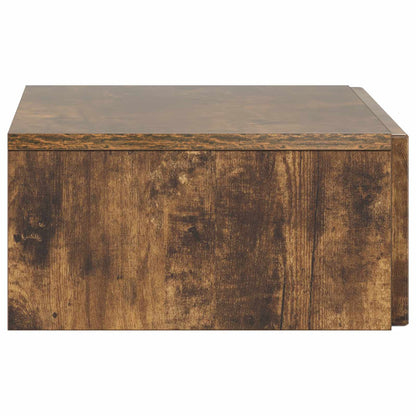 vidaXL Wall-Mounted Side Table Smoked Oak 59 x 34.5 x 17 cm