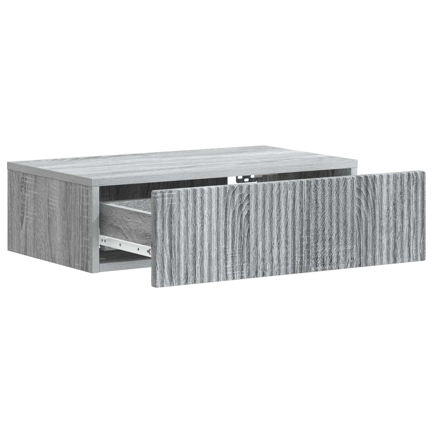 vidaXL Wall-Mounted Side Table Grey Sonoma 59 x 34.5 x 17 cm