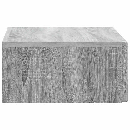 vidaXL Wall-Mounted Side Table Grey Sonoma 59 x 34.5 x 17 cm