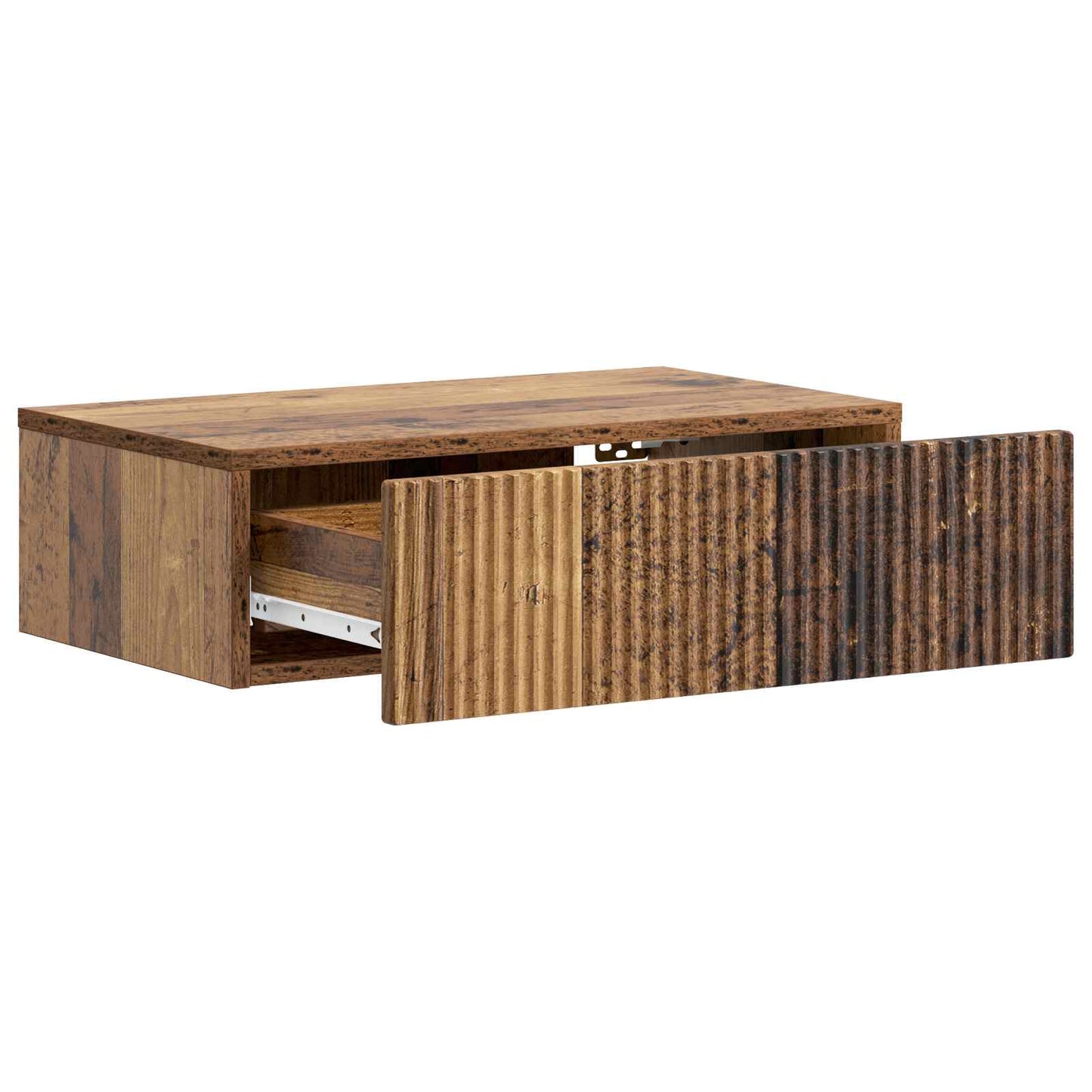 vidaXL Wall-Mounted Side Table Wall-mounted Old Wood 59 x 34.5 x 17 cm