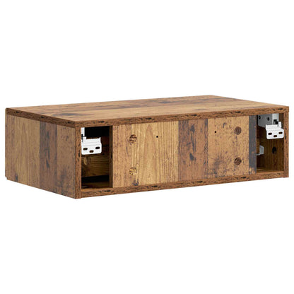 vidaXL Wall-Mounted Side Table Wall-mounted Old Wood 59 x 34.5 x 17 cm