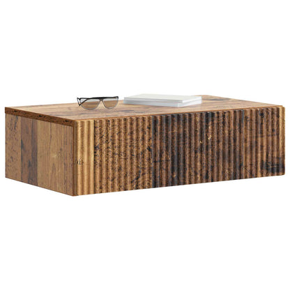 vidaXL Wall-Mounted Side Table Wall-mounted Old Wood 59 x 34.5 x 17 cm
