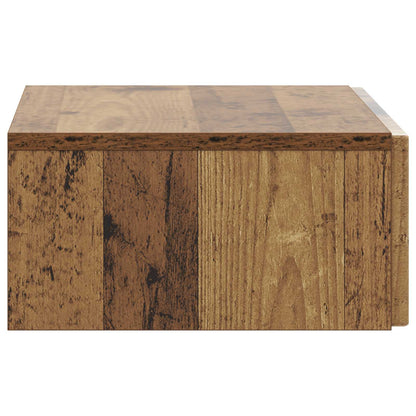 vidaXL Wall-Mounted Side Table Wall-mounted Old Wood 59 x 34.5 x 17 cm