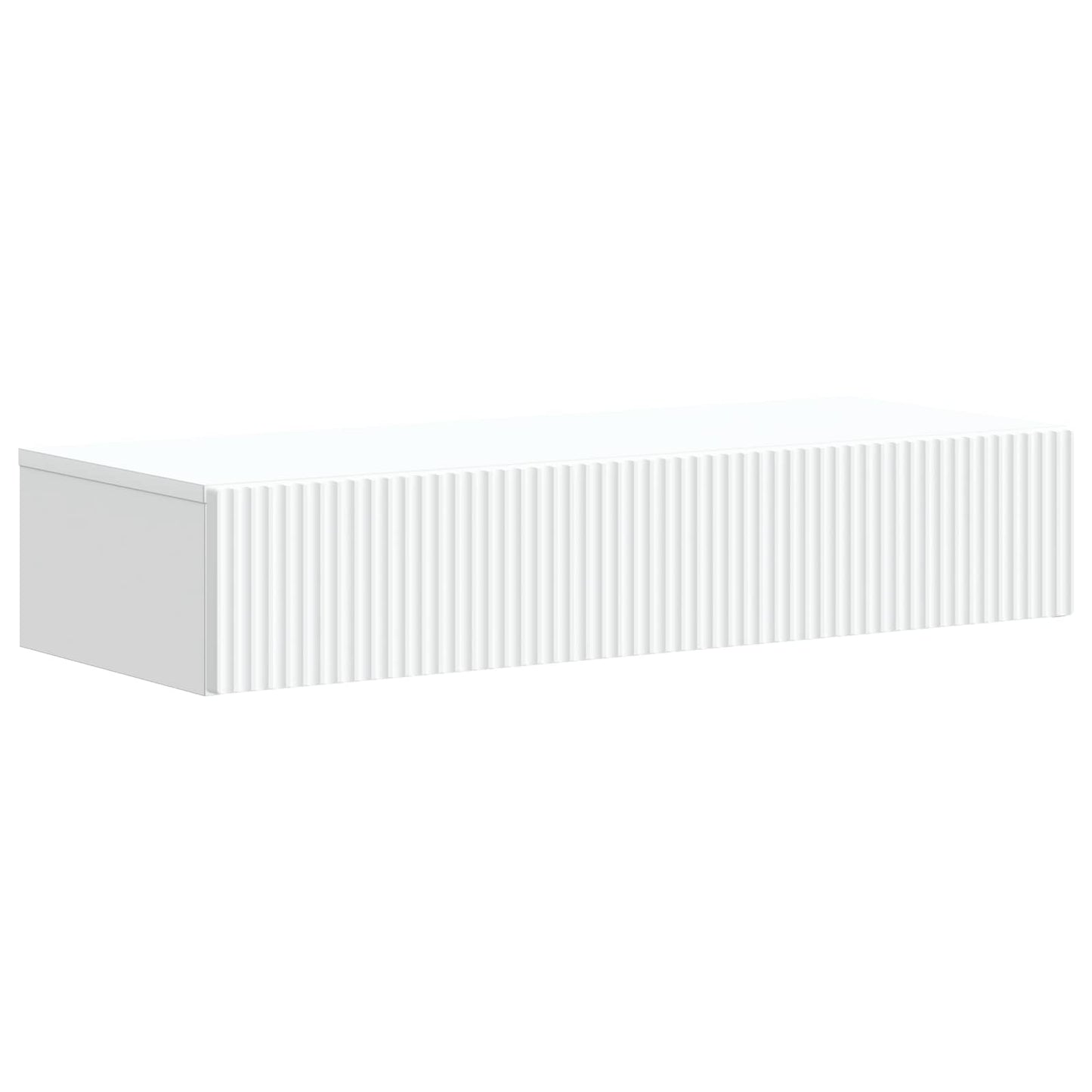 vidaXL Wall-Mounted Side Table Wall-mounted White 87.5 x 34.5 x 17 cm