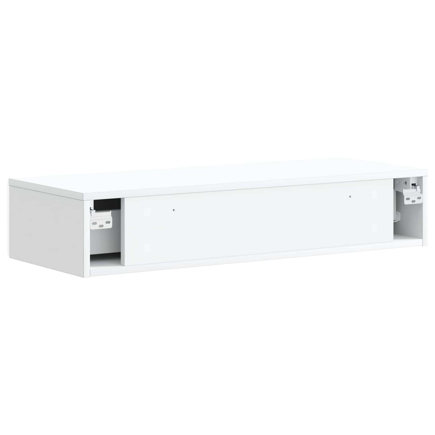vidaXL Wall-Mounted Side Table Wall-mounted White 87.5 x 34.5 x 17 cm
