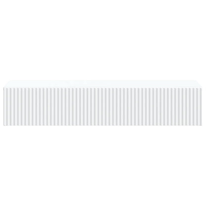 vidaXL Wall-Mounted Side Table Wall-mounted White 87.5 x 34.5 x 17 cm