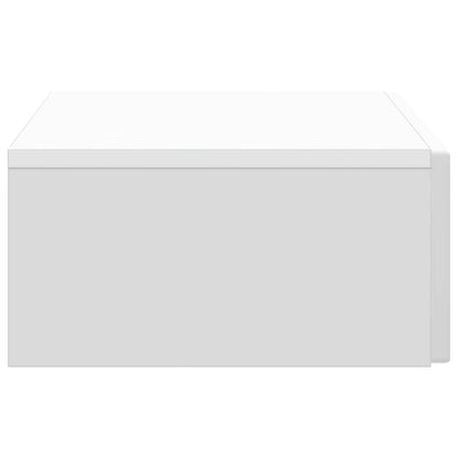 vidaXL Wall-Mounted Side Table Wall-mounted White 87.5 x 34.5 x 17 cm