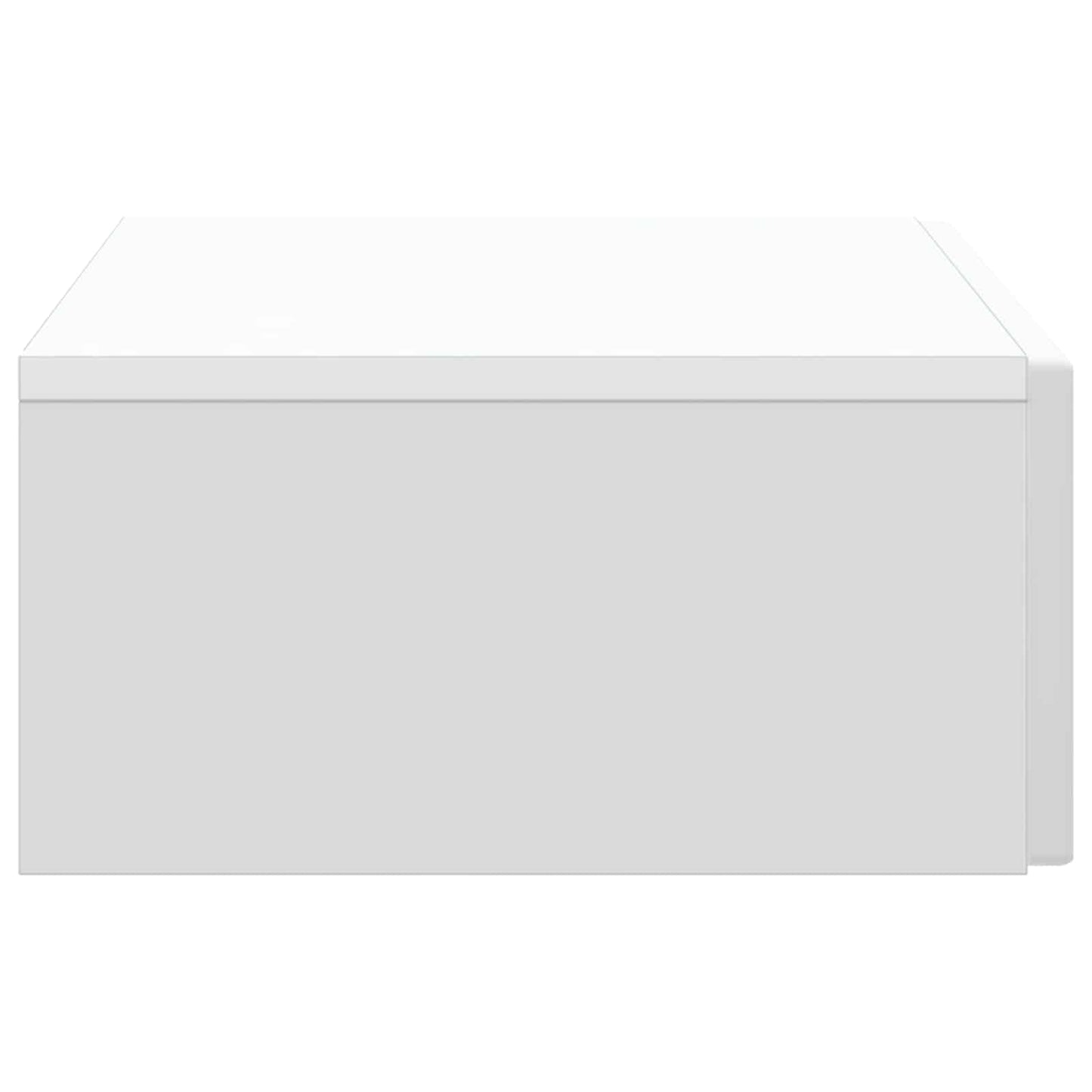 vidaXL Wall-Mounted Side Table Wall-mounted White 87.5 x 34.5 x 17 cm