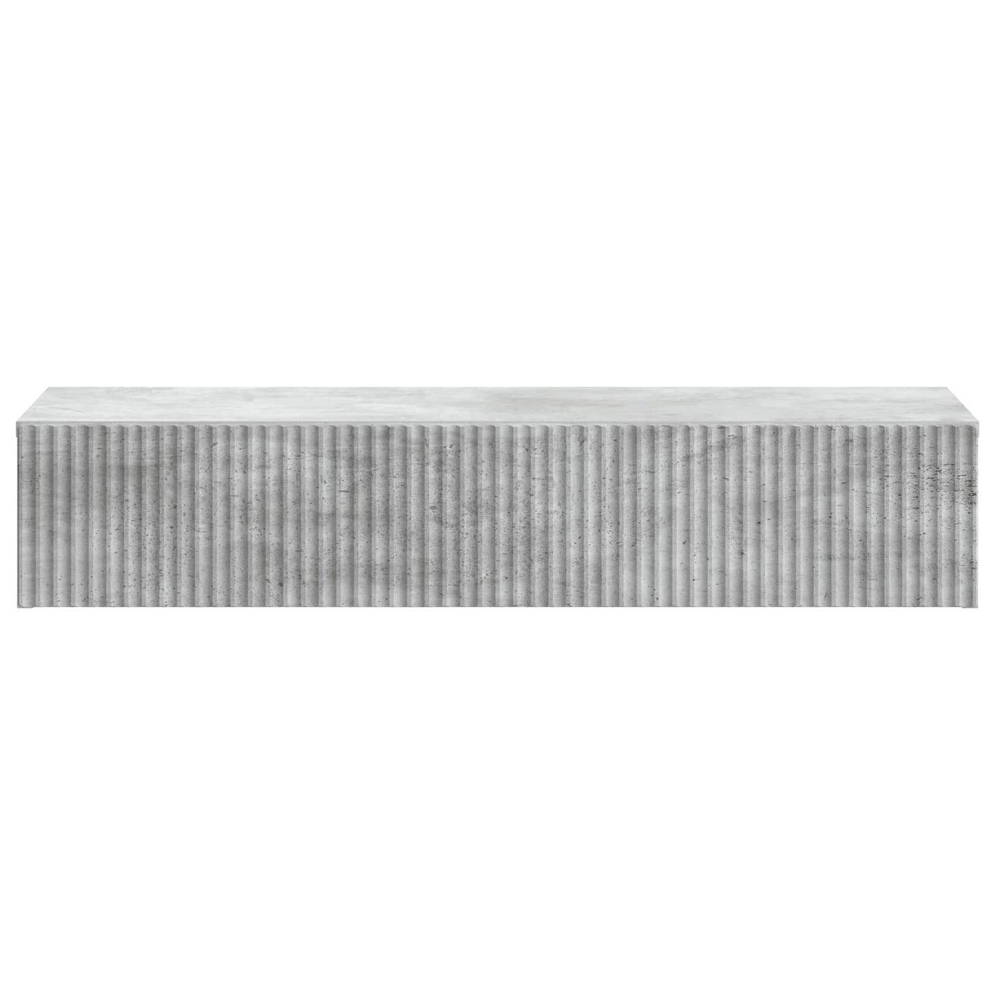 vidaXL Wall-Mounted Side Table Concrete Grey 87.5 x 34.5 x 17 cm
