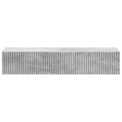 vidaXL Wall-Mounted Side Table Concrete Grey 87.5 x 34.5 x 17 cm
