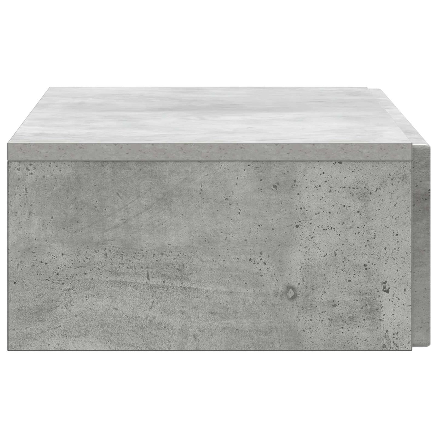vidaXL Wall-Mounted Side Table Concrete Grey 87.5 x 34.5 x 17 cm