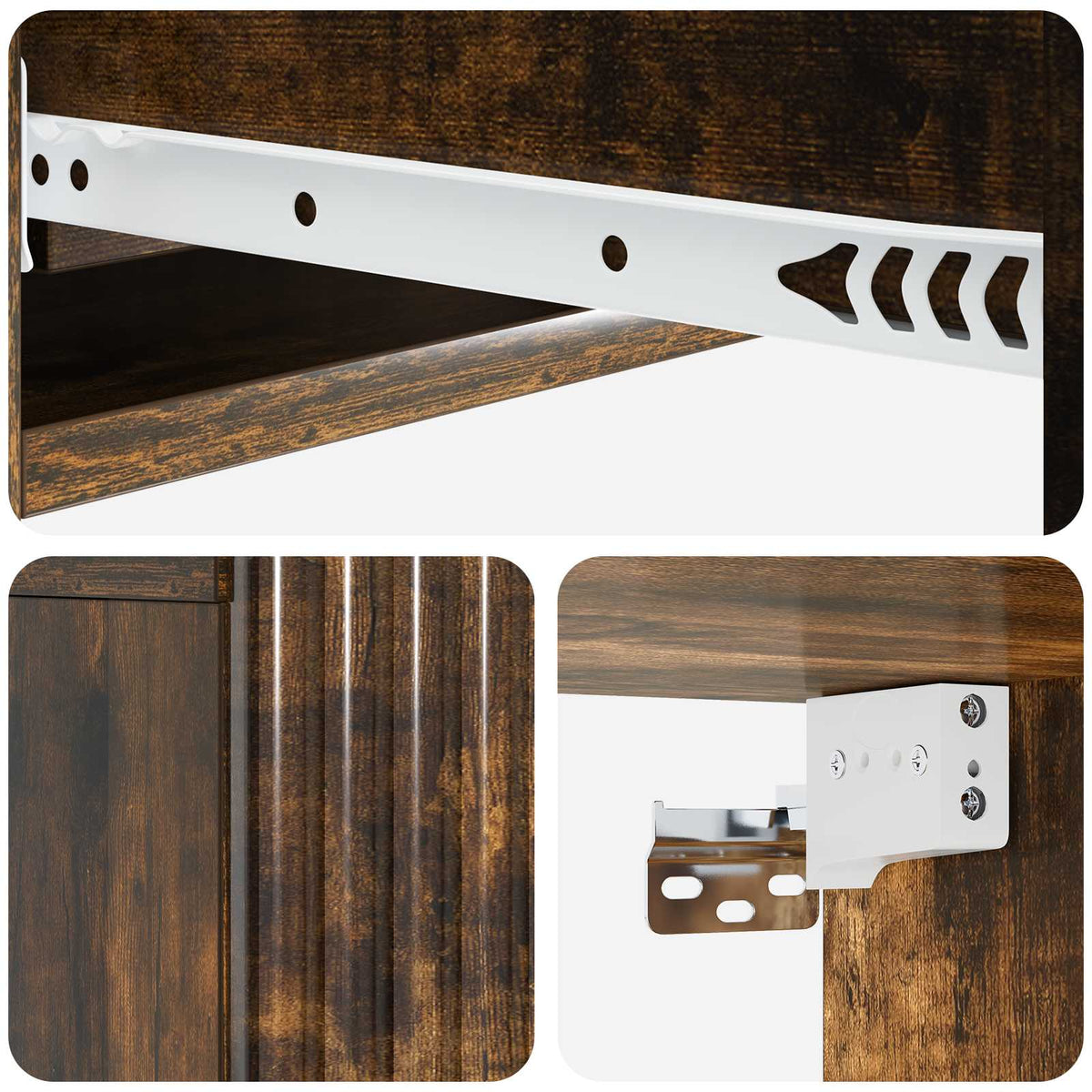 vidaXL Wall-Mounted Side Table 87.5 x 34.5 x 17 cm Engineered Wood
