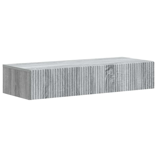 vidaXL Wall-Mounted Side Table Grey Sonoma 87.5 x 34.5 x 17 cm