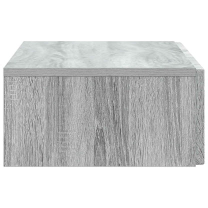 vidaXL Wall-Mounted Side Table Grey Sonoma 87.5 x 34.5 x 17 cm