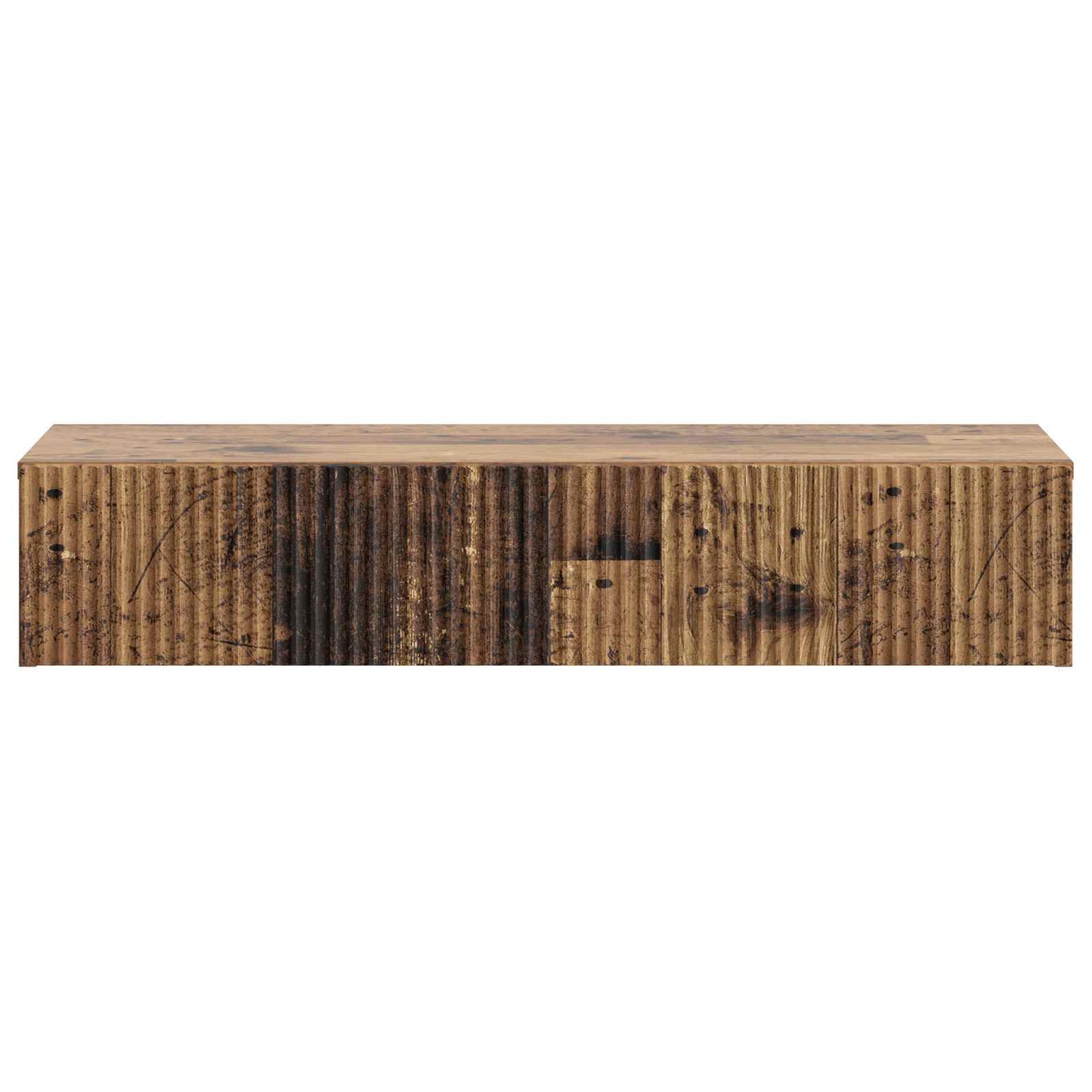 vidaXL Wall-Mounted Side Table Old Wood 87.5 x 34.5 x 17 cm