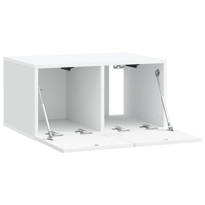 vidaXL Wall-Mounted TV Cabinet White 59.5 x 41 x 30 cm Engineered Wood