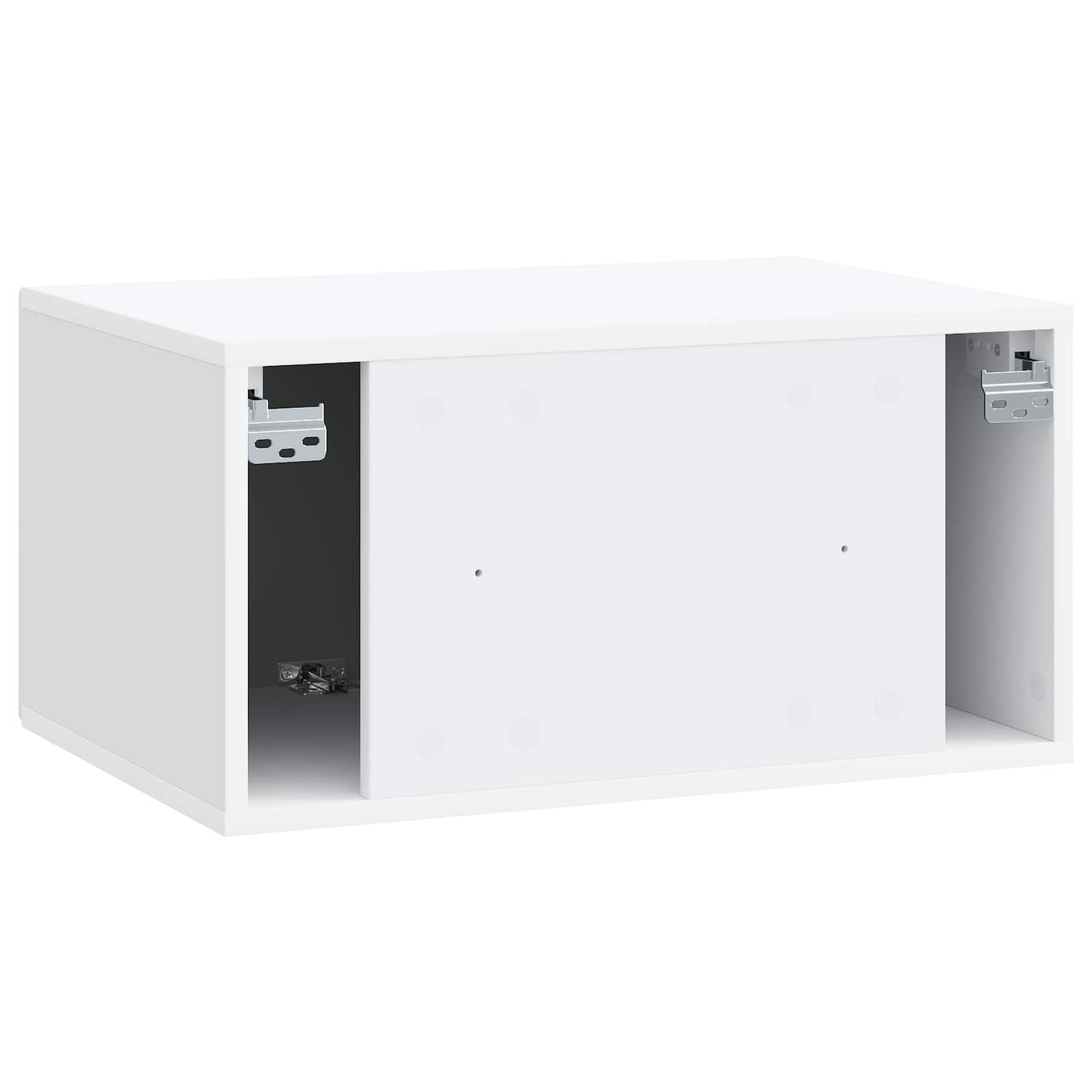 vidaXL Wall-Mounted TV Cabinet White 59.5 x 41 x 30 cm Engineered Wood