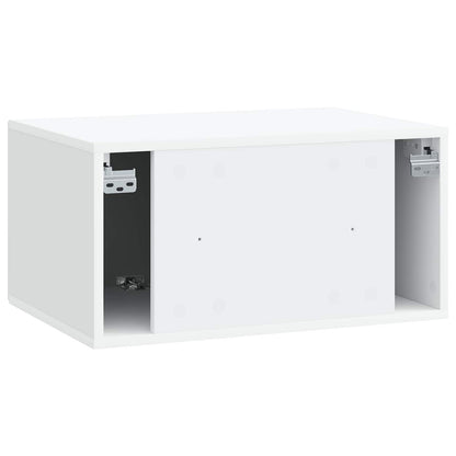 vidaXL Wall-Mounted TV Cabinet White 59.5 x 41 x 30 cm Engineered Wood