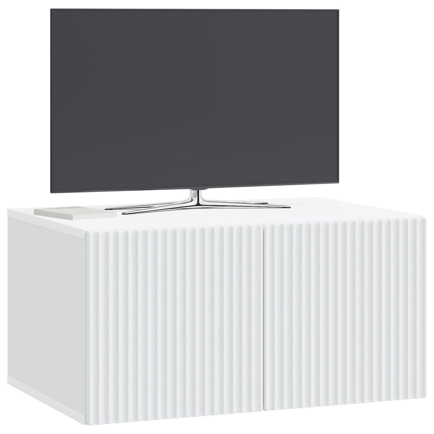 vidaXL Wall-Mounted TV Cabinet White 59.5 x 41 x 30 cm Engineered Wood