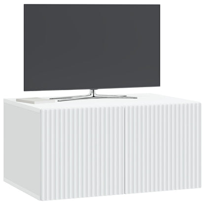 vidaXL Wall-Mounted TV Cabinet White 59.5 x 41 x 30 cm Engineered Wood