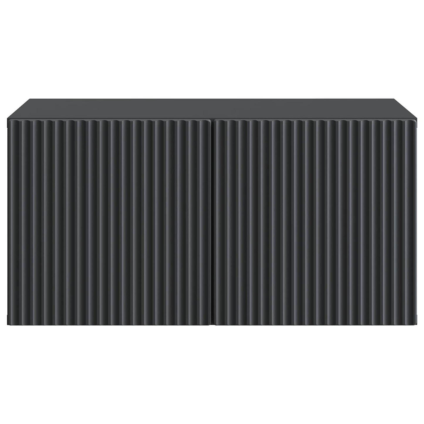 vidaXL Wall-Mounted TV Cabinet Black 59.5 x 41 x 30 cm Engineered Wood