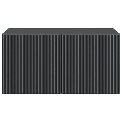 vidaXL Wall-Mounted TV Cabinet Black 59.5 x 41 x 30 cm Engineered Wood