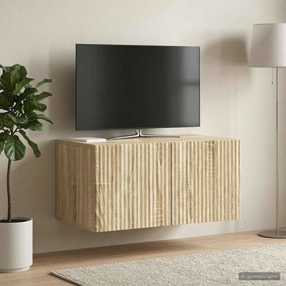 vidaXL Wall-Mounted TV Cabinet Sonoma Oak 59.5 x 41 x 30 cm