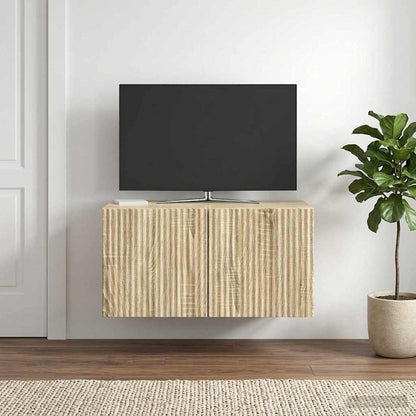 vidaXL Wall-Mounted TV Cabinet Sonoma Oak 59.5 x 41 x 30 cm