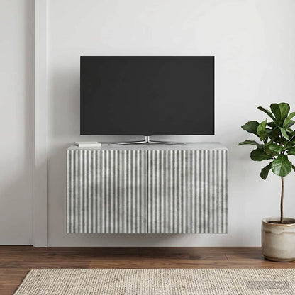 vidaXL Wall-Mounted TV Cabinet Concrete Grey 59.5 x 41 x 30 cm