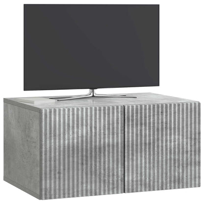 vidaXL Wall-Mounted TV Cabinet Concrete Grey 59.5 x 41 x 30 cm