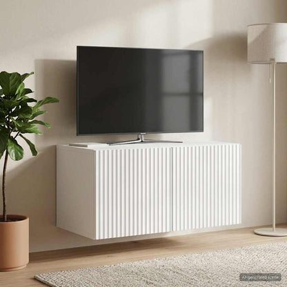 vidaXL Wall-Mounted TV Cabinet 59.5 x 41 x 30 cm High Gloss White