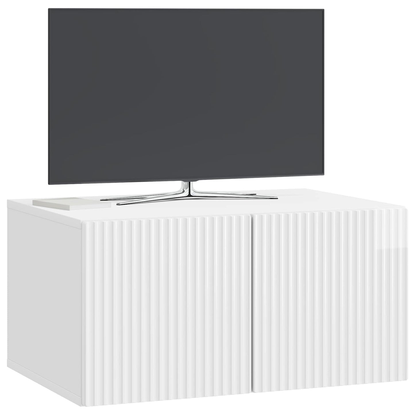 vidaXL Wall-Mounted TV Cabinet 59.5 x 41 x 30 cm High Gloss White
