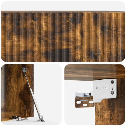 vidaXL Wall-Mounted TV Cabinet Smoked Oak 59.5 x 41 x 30 cm