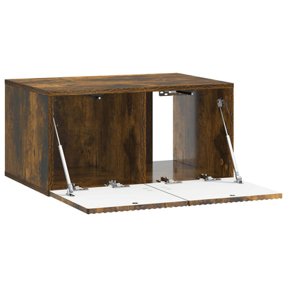 vidaXL Wall-Mounted TV Cabinet Smoked Oak 59.5 x 41 x 30 cm