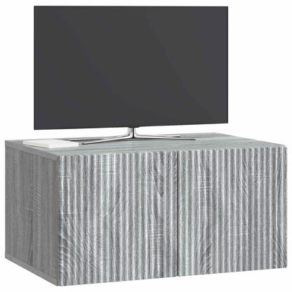 vidaXL Wall-Mounted TV Cabinet Grey Sonoma 59.5 x 41 x 30 cm