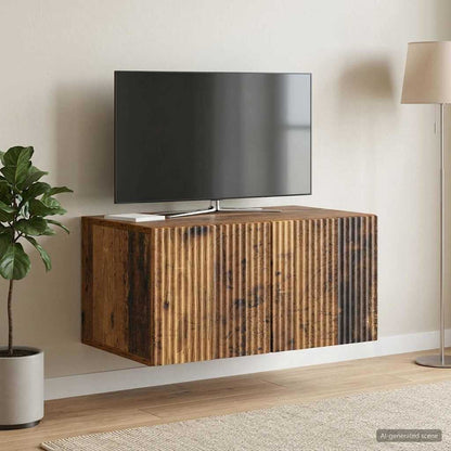 vidaXL Wall-Mounted TV Cabinet Wall-mounted Old Wood 59.5 x 41 x 30 cm