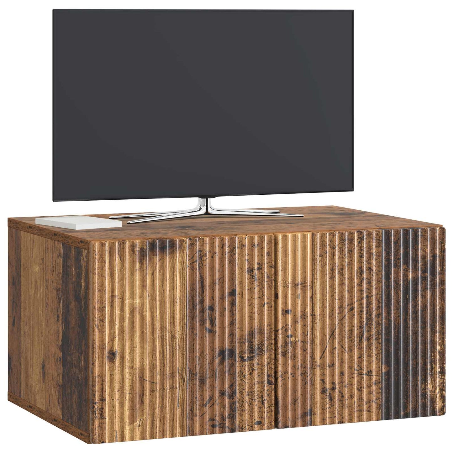 vidaXL Wall-Mounted TV Cabinet Wall-mounted Old Wood 59.5 x 41 x 30 cm
