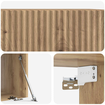 vidaXL Wall-Mounted TV Cabinet 59.5 x 41 x 30 cm Artisan Oak
