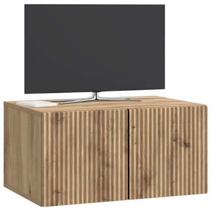 vidaXL Wall-Mounted TV Cabinet 59.5 x 41 x 30 cm Artisan Oak