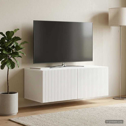 vidaXL Wall-Mounted TV Cabinet White 78.5 x 41 x 30 cm Engineered Wood
