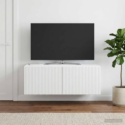 vidaXL Wall-Mounted TV Cabinet White 78.5 x 41 x 30 cm Engineered Wood