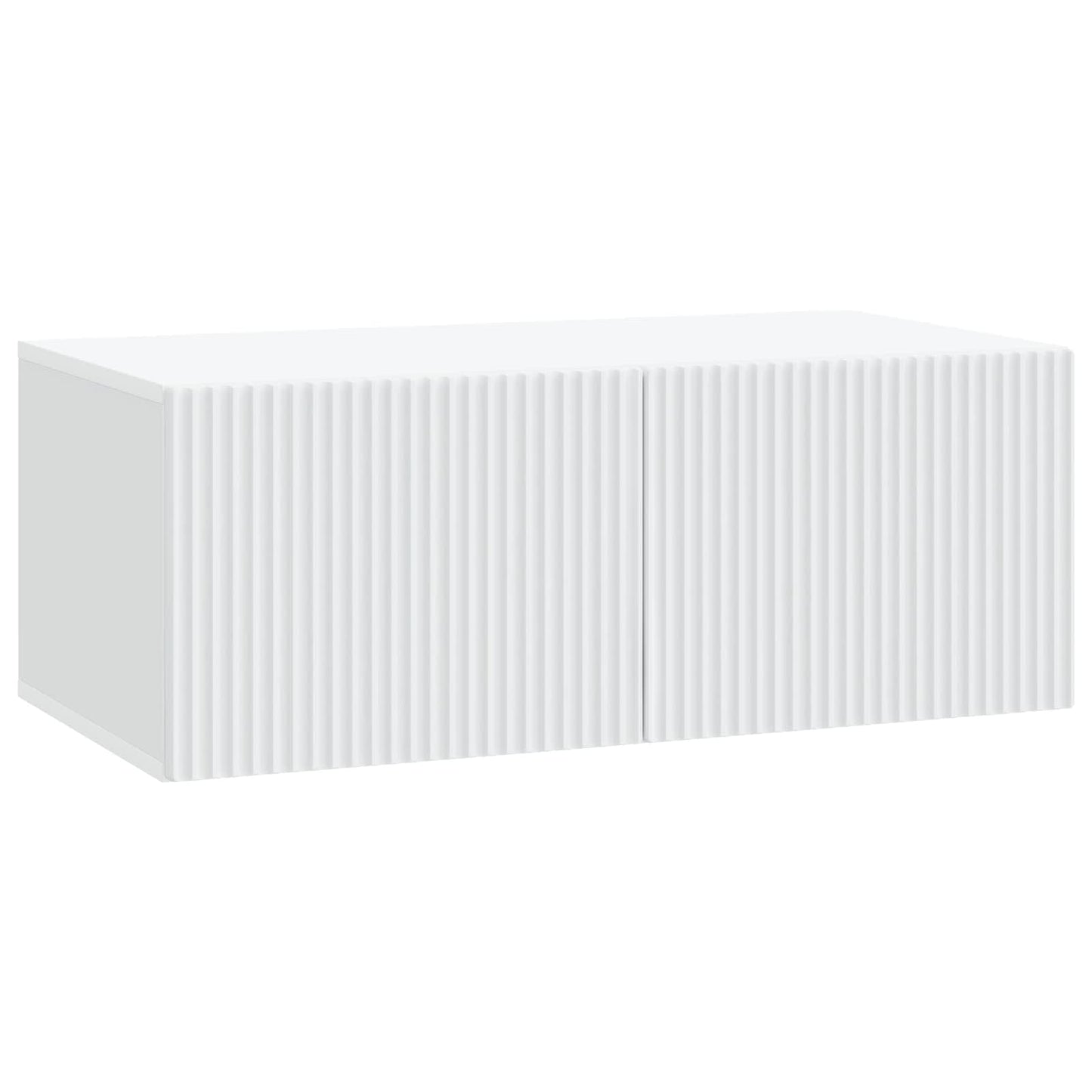 vidaXL Wall-Mounted TV Cabinet White 78.5 x 41 x 30 cm Engineered Wood