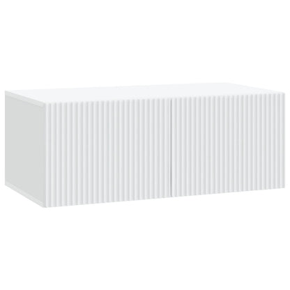 vidaXL Wall-Mounted TV Cabinet White 78.5 x 41 x 30 cm Engineered Wood