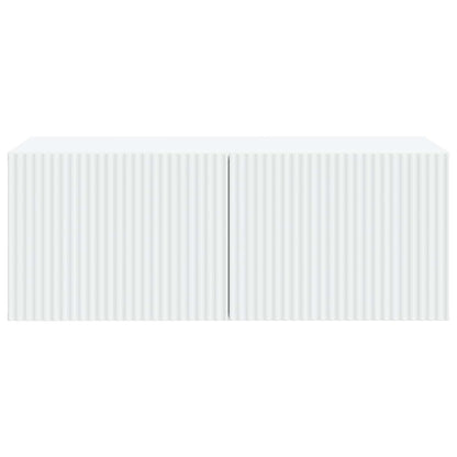 vidaXL Wall-Mounted TV Cabinet White 78.5 x 41 x 30 cm Engineered Wood