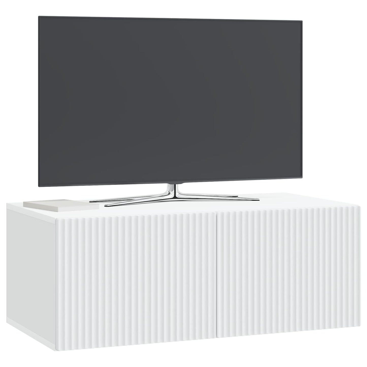 vidaXL Wall-Mounted TV Cabinet White 78.5 x 41 x 30 cm Engineered Wood
