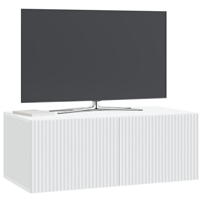 vidaXL Wall-Mounted TV Cabinet White 78.5 x 41 x 30 cm Engineered Wood
