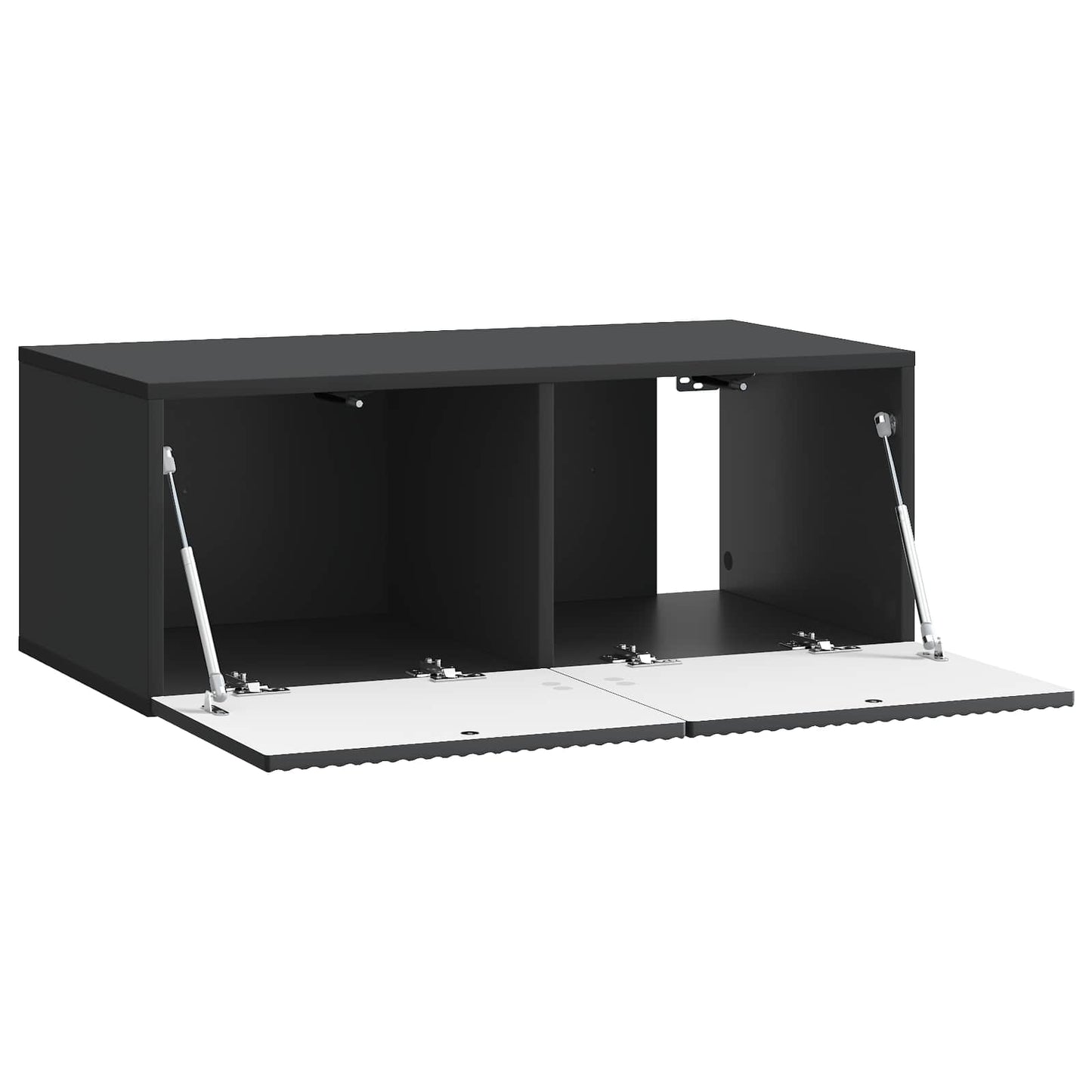 vidaXL Wall-Mounted TV Cabinet Black 78.5 x 41 x 30 cm Engineered Wood